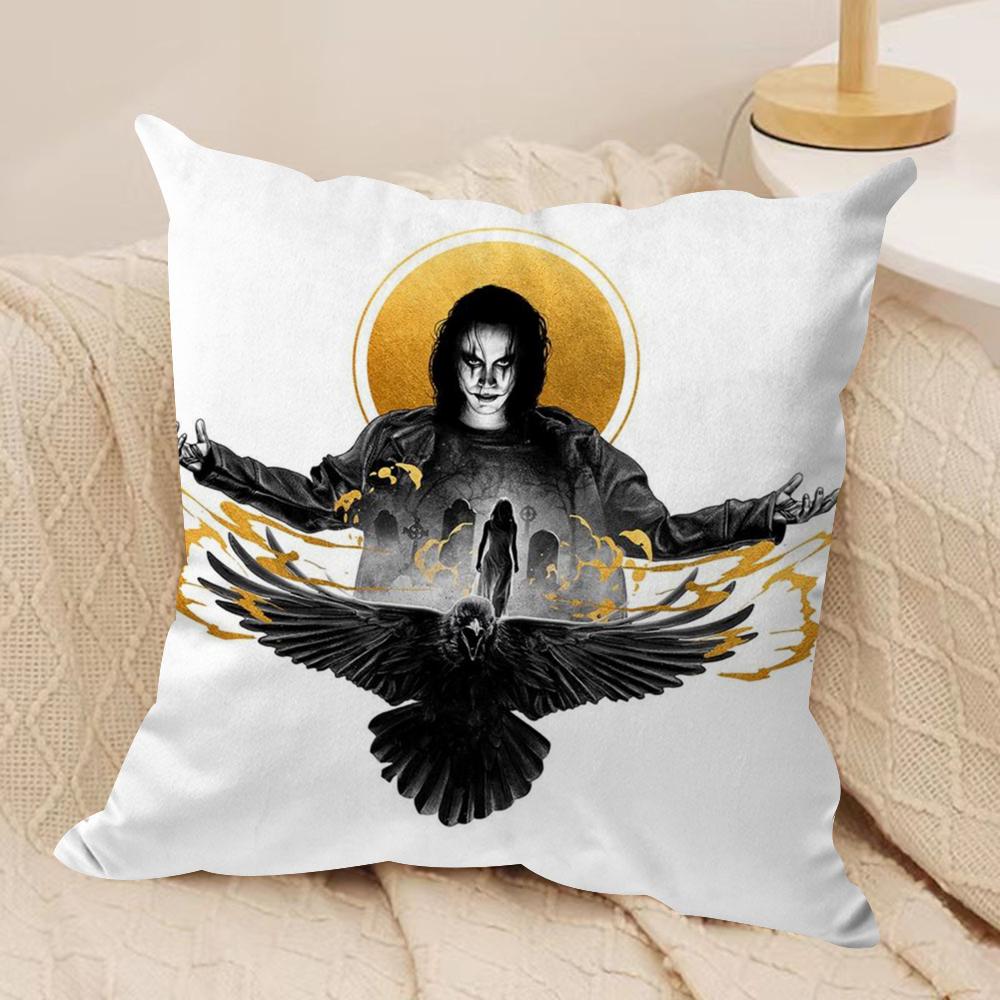 The CCrow Movie Cushion Cover Soft Plush Fabric DoubleSided Printed Sofa Cushion Cover for All Seasons Home Decor Gift