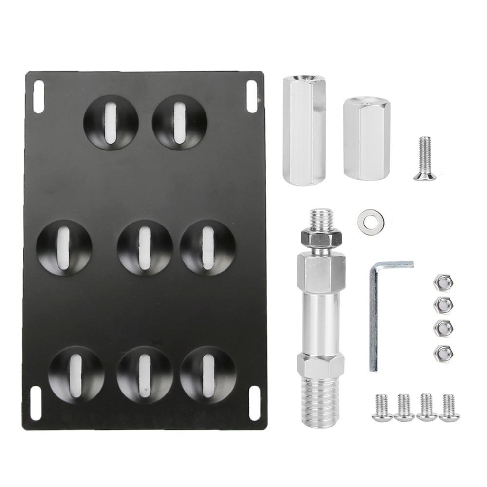 Aluminum Alloy Tow Hook License Plate Bracket for F series 3 4 5 series License Mount Swap