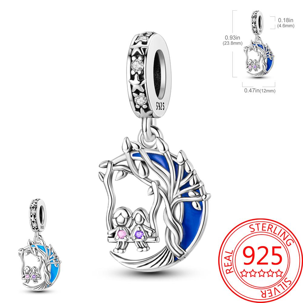Noctilucent Copper Marine Organism Flowers Firefly Star Moon Build Pendant Bead Fit Bracelet Necklaces Party Gifts