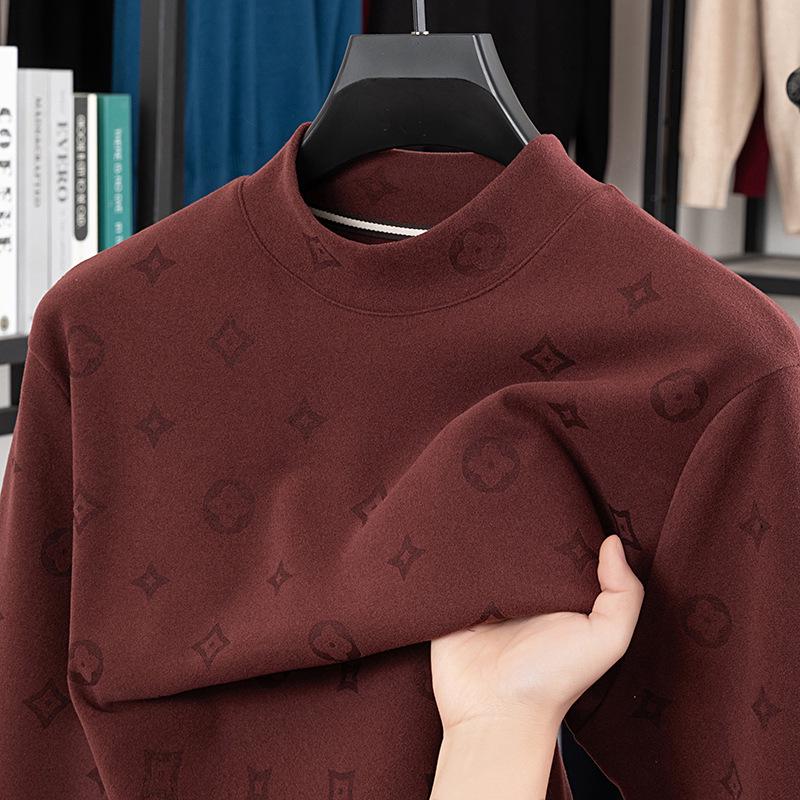 Men s Trendy Long Sleeve Round Neck Hoodie, 2025 Autumn Casual Fashion, Versatile and Warm. XXL