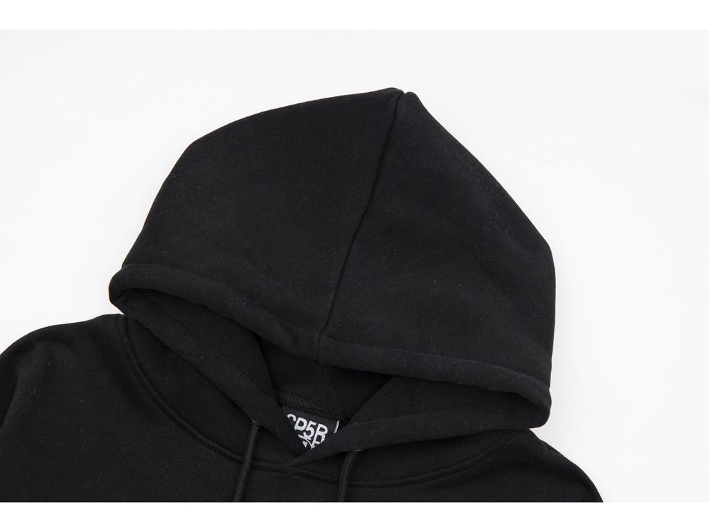 Trendy Sp5der 555 Men's Velvet Hoodie - European/American Style & Foam Print for Autumn/Winter