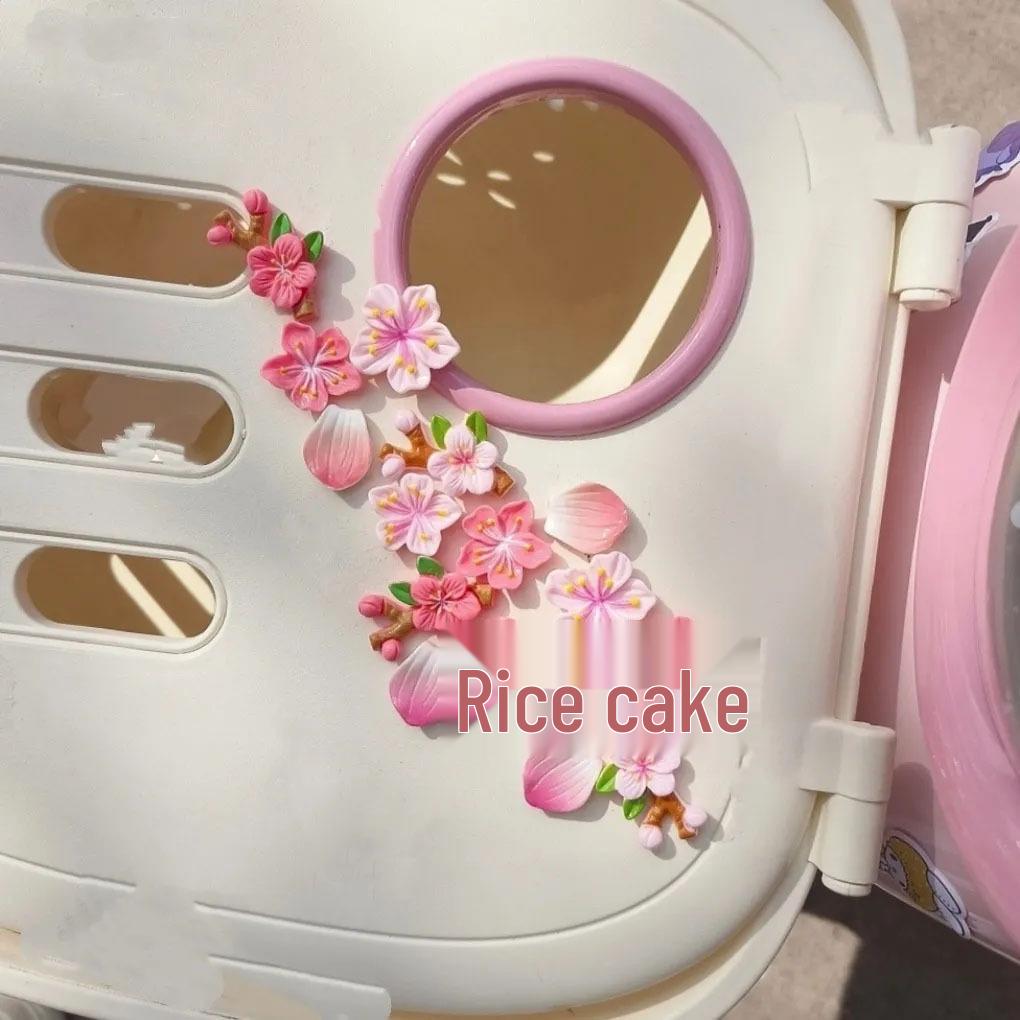 Exclusive 3D Peach Blossom Sticker: Cherry Blossom Pattern Car Rear Decal