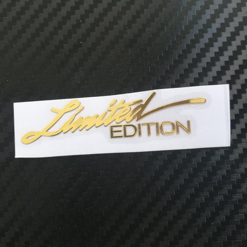 

1/2 шт. Ограниченная серия наклеек на автомобиль 3D золотая эмблема на кузов металлическая наклейка наклейка автомобильные аксессуары наклейки на мотоциклы 1PC золотой