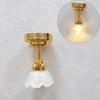 7 Styles Miniature LED Golden Light Mini Ceiling Lamp Chandelier  Doll House Accessories