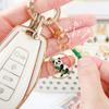 Creative Funny Panda Keyring Kawaii Panda Key Pendant Key Buckle Panda Metal Keychain  Bag Pendant