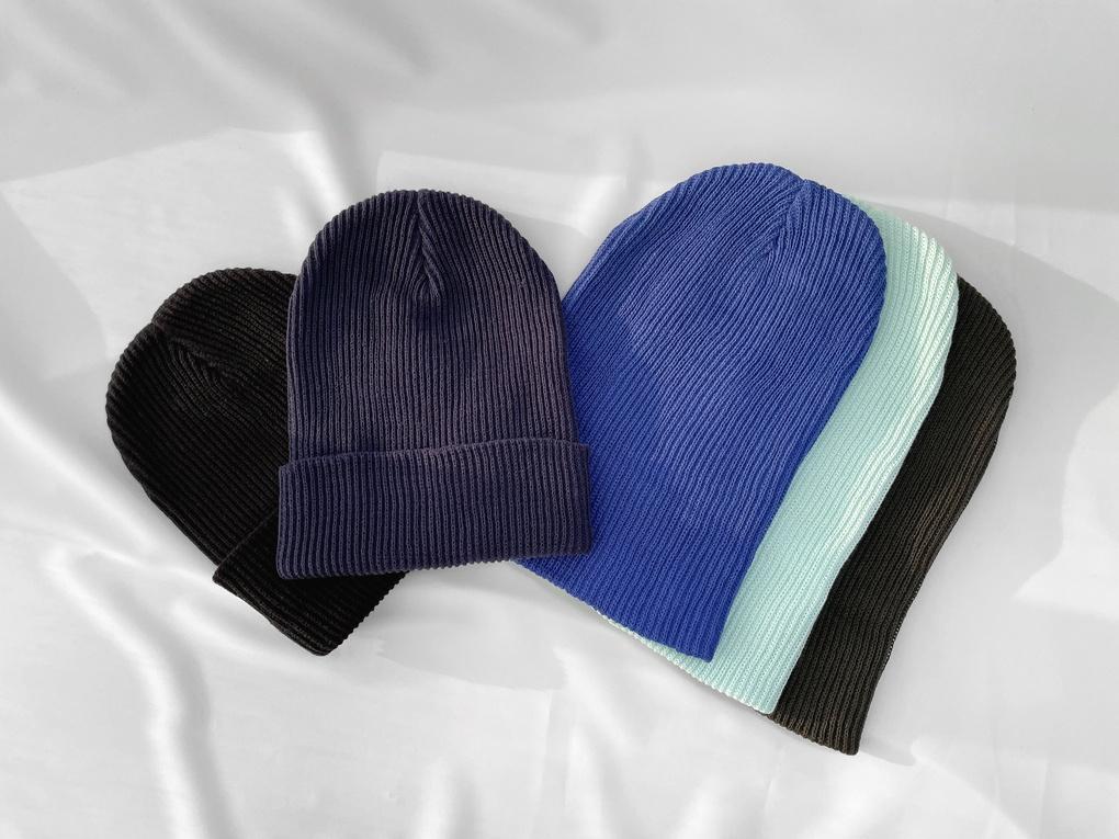 Women's and Men's Cotton Goggle Beanie Autumn Winter Plain Hat