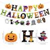 Halloween Spiral Banner and Flag Decoration Set