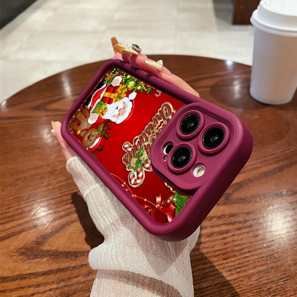 

Ae109 С Новым годом, Рождеством Христовым, художественные чехлы для телефонов Samsung M54 A72 M23 Moto G30 Google Pixel 9 OnePlus Infinix Angel Eye Ladder Защитный чехол itel P55 5G