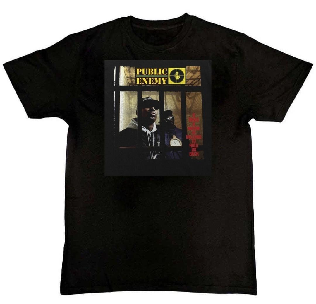 Vintage Public Enemy Graphic Print Mens T-Shirt S