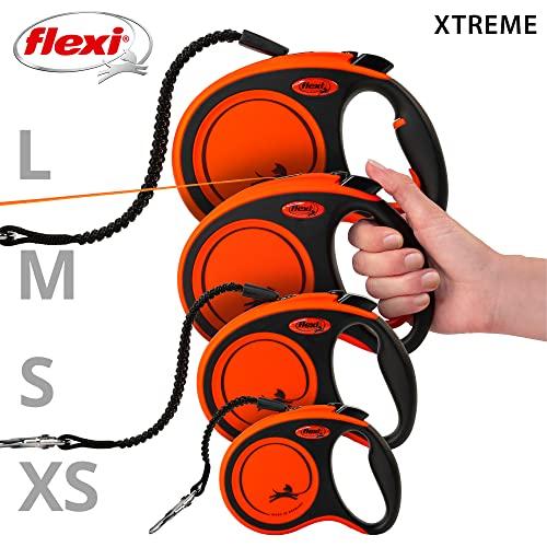 Flexi Einziehbare Hundeleine mit Extremband (Klein, 5m, für Hunde unter 20kg)
