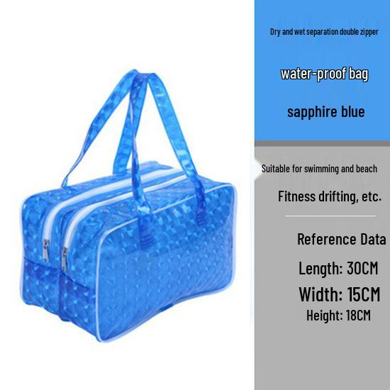Waterproof Cross-Border Swim Bag - Wet/Dry Separation, Unisex Storage for Swimsuits, Fitness Gear, Beach, and Toiletries.