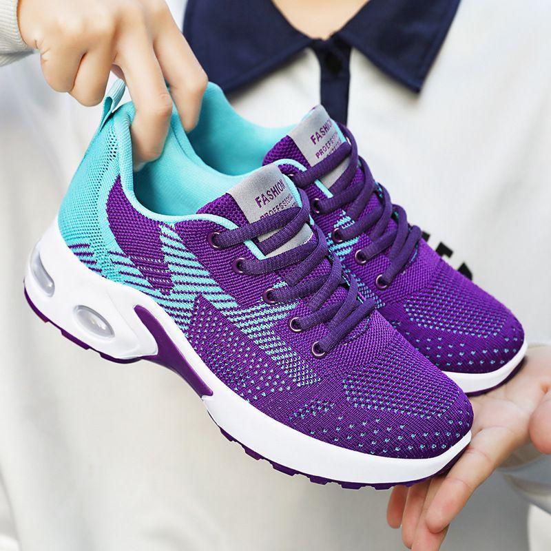 Zapatos de mujer zapatilla casual suela blanda malla transpirable zapatos casuales Running zapatos ligeros para viajar zapatos de verano para mujer