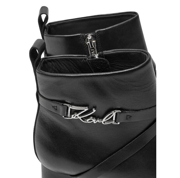 Kotníkové boty KARL LAGERFELD KL30354, černé