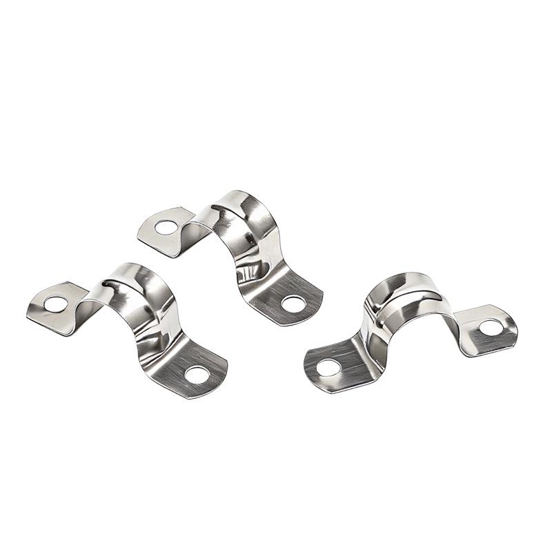 304 Stainless Steel Thickened U-Shaped Pipe Buckle Clamp for Hose and Water Pipes