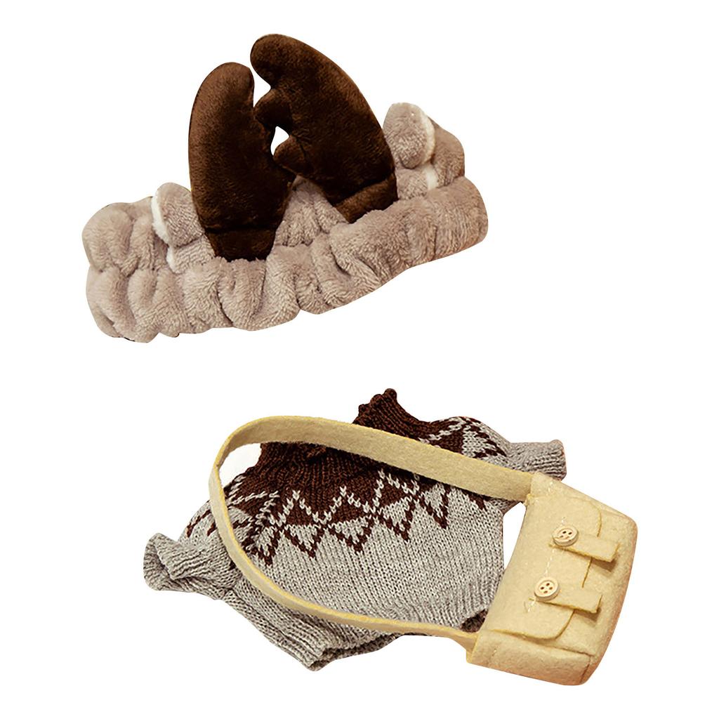 30cm Doll Accessories D-uck Plush Doll Clothes Detachable Clothes Hat Suit Accessories For Plush Toy