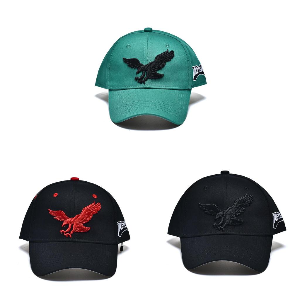 Old Eagle Embroidered Baseball Cap With Sun Protection And Breathable Cotton For Casual Wear