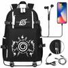 New Riman Peripheral Printing USB Teen Student Schoolbag Leisure Travel Backpack Large Capacity