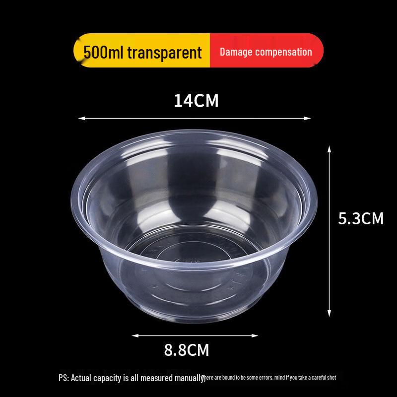 Disposable Food-Grade Corn Starch Takeout Bowls