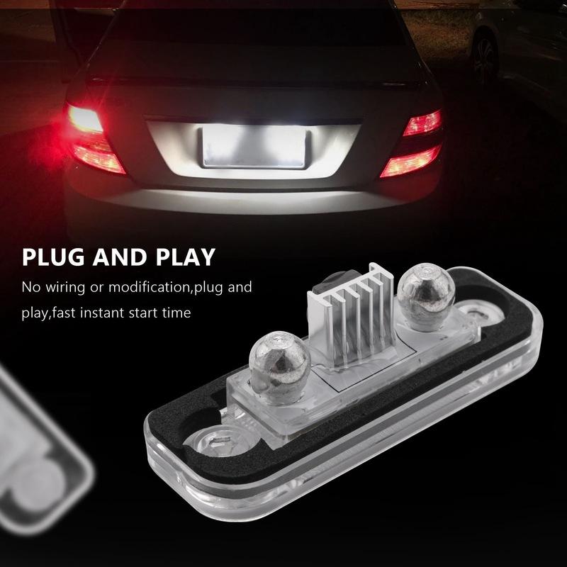 Durable-LED License Plate Light Lamp Error Free For Benz Mercedes W203 5D W211 R171 W219
