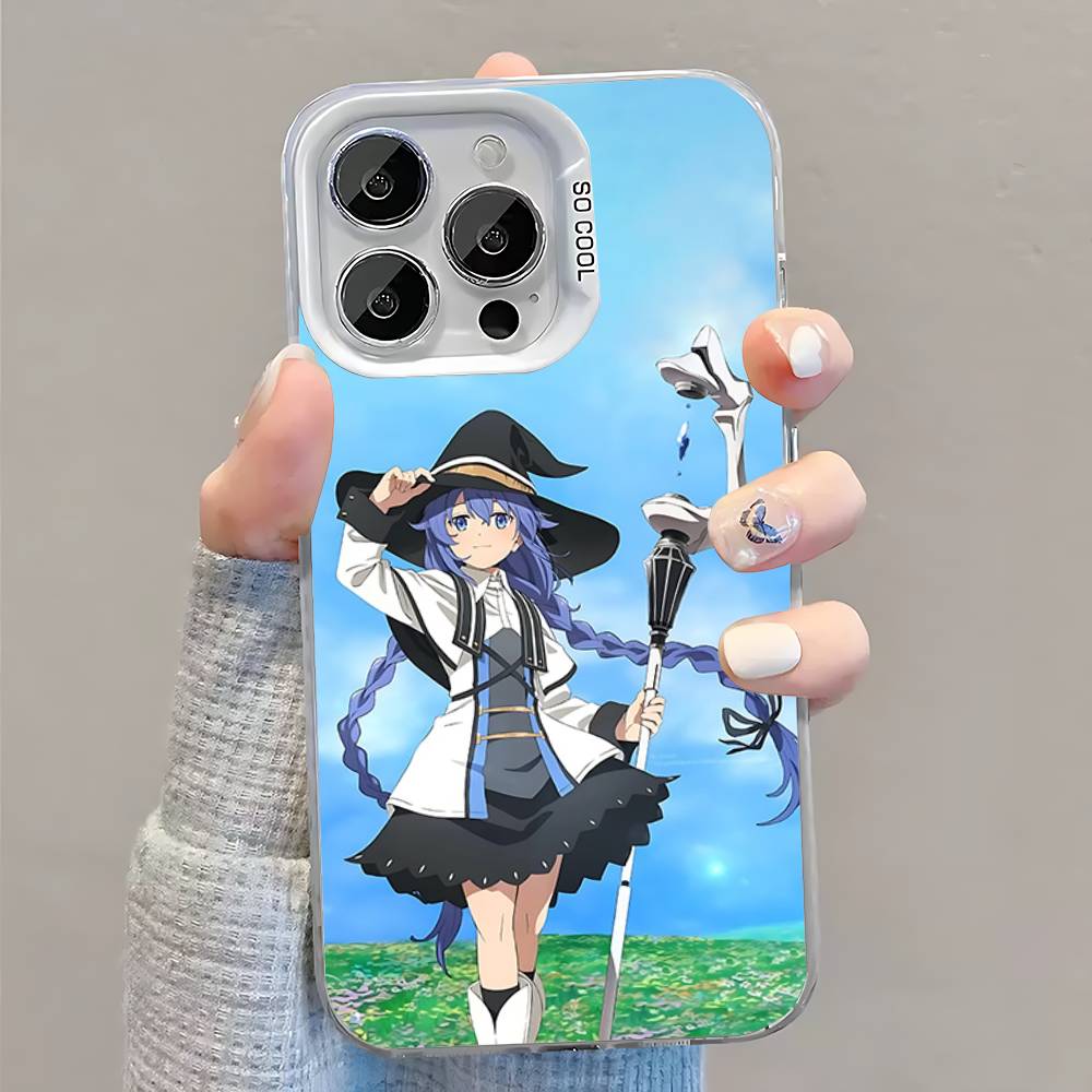 Phone Case For iPhone 16,15,14,13,12,11,Pro,XS,Max,Plus,Mini,SE M-Mushoku Tensei Roxy White Candy Matte Shockproof Cover