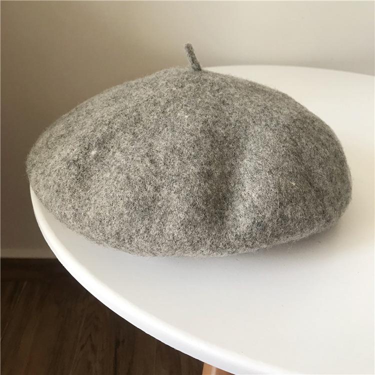 Autumn and Winter New Women's Beret Cashmere Fashion Bud Hat Trendy Versatile Casual Soft Girl Painter Hat