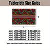 1PC Mexican Carnival Floral Printed Tablecloth, Rectangular Table Cover, Home Kitchen Dining Room Living Room Decor
