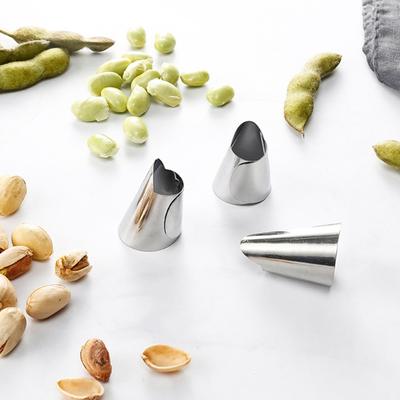 10Pcs Stainless Steel Finger Protector Adjustable Beans Chestnuts Nuts Peeling Vegetable Cutting Finger Guard Hand Protective Tool Kitchen Gadgets