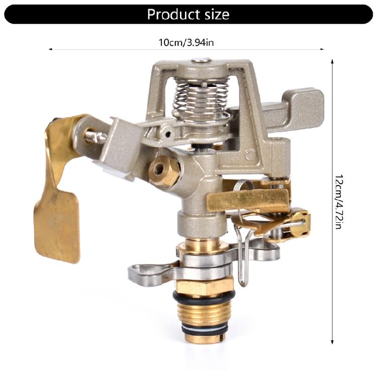 Sprinkler for Lawns Water Sprinkler for Lawns Hose Sprinkler Metal Pulsating Sprinklers Heavy Duty Adjustable