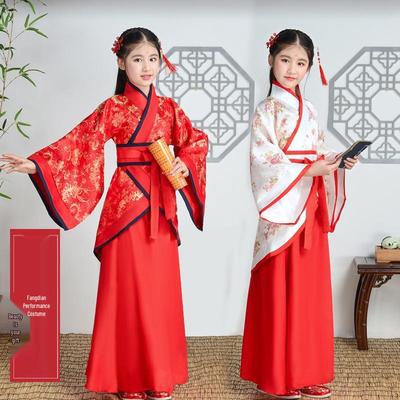 Costum Tang pentru copii, 1 iunie: Costume de Zână, Prințesă, Guzheng, Hanfu Antic și Concubină Imperială pentru Spectacol