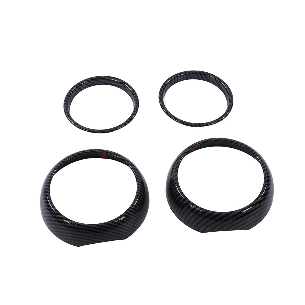 4pcs Carbon Fiber Style Air Vent Cover Trims Replacement F55 F56 F57 Hatchback 2014‑2021