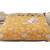 Washable Thickened Cotton-Polyester Floral Blanket Coverlet for All Seasons