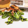 Realistic Frog Plush Toy for Kids Soft Stuffed Crawling Animal Cool Funny Home Decor Gift Creative Children's Playtime Companion