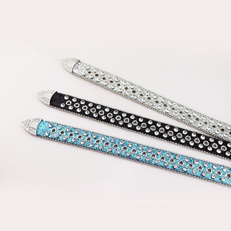 Girl Glittered Waist Belt Street Dance Jeans Belt Decorative Studded Belt