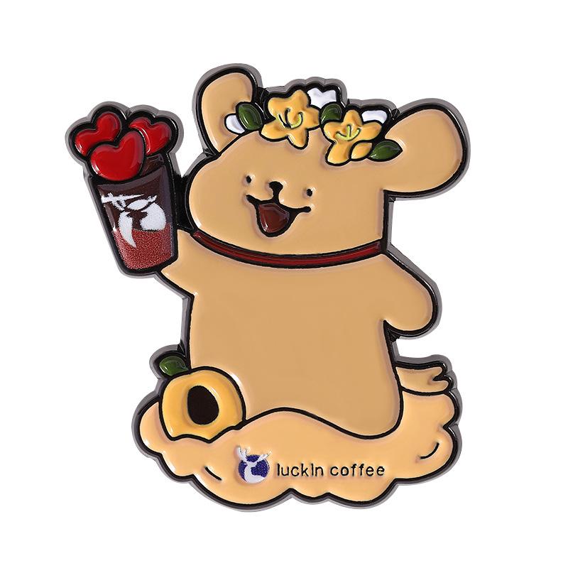 Serie de Té con Leche y Café Pin de Esmalte Broche Divertido Insignia de Dibujos Animados Para Bolsos Jeans Sudaderas Pin de Solapa de Mezclilla Joyería Mejor Regalo para Niños
