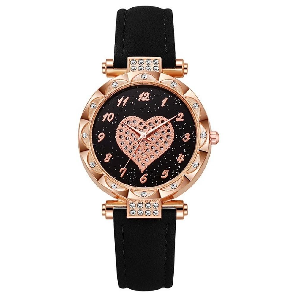 Casual Electronic Watch Leather Strap Wrist Watches Fashion Quartz Wristwatches Women