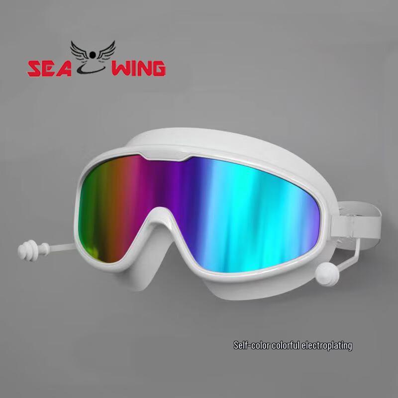 SEA WING Anti-fog Swimming Goggles with Earplugs