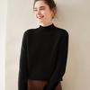 Women’s Thick Cashmere High Collar Knit Sweater – Autumn/Winter Saddle Shoulder Layer