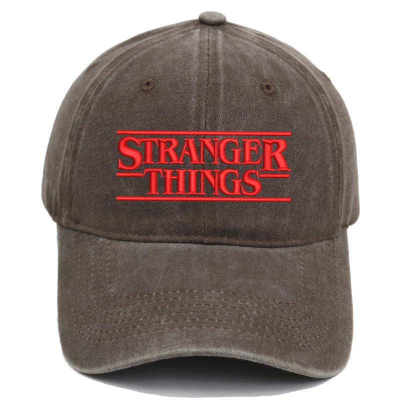 Stranger Things Hat Season 5 Hot Sale Embroidery Washed Baseball Cap Men and Women