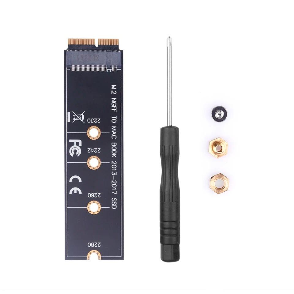 M.2 NVME SSD Convert Adapter Card for MacBook Air Pro Retina 2013-2017 NVME/AHCI SSD for A1465 A1466 A1398 A1502