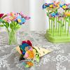 1 Set DIY Fabric Flower Bouquet Kit Kids Handmade Colorful Flower Making Toy Toddlers Girls Educational Floral Bouquet Arts Crafts Activities Toy