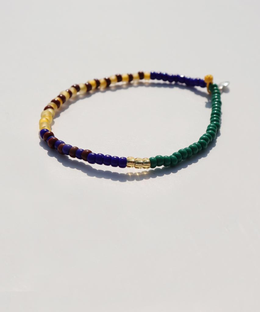 Bonbeau Awesome Color Line Glass Beads Bracelet Color Mix Glass Bead Banding Bracelet