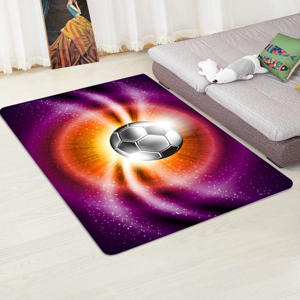 3D Football Field Carpet Living Room Carpet Kids Play Area Rug Kitchen Bedroom Boys Room Floor Mat Corridor Door Mat Decoration