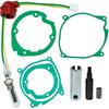 12V Glow Plug Repair Kit, 8pcs 2KW/5KW/8KW Diesel Parking Heater Gaskets Ceramic Glow Plug Heater Repair Parts Glow Ignition Plug Service Kit Heater