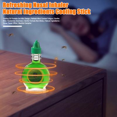 1/3/5Pcs 3ML Dragon Mints Cooling Oil Headaches Migraines Muscle Pain Bite Itching Fatigue Relief Calming Traveling Portable Cooling Essential Oil