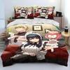 3D Print Anime SPY×FAMILY Anya Beding Set Young Boys Young Girls Twin Quen Sized Dimensions Soft Duvet Cover Pilowcase Bed Children Kids Adult People