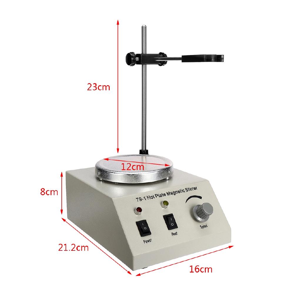 250W Hot Plate Magnetic Stirrer Lab Speed variable control Mixer No Vibration US/EU/AU Plug Smooth Run 110/220V 1000ml