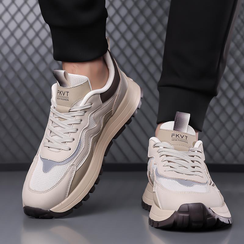 Fashion 2025 New Male Leather Casual Shoes Stylish Design Sneakers Driving Flats Walking Tennis Shoes for Male Handmade Outdoor Footwear