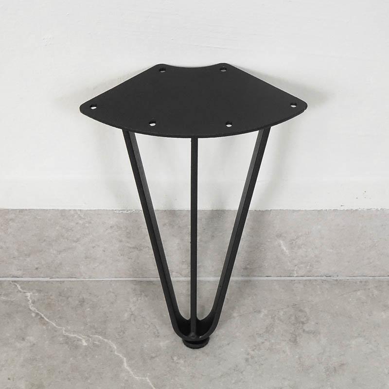 HAIRPIN Triple Flat Bar Leg 20 BLACK