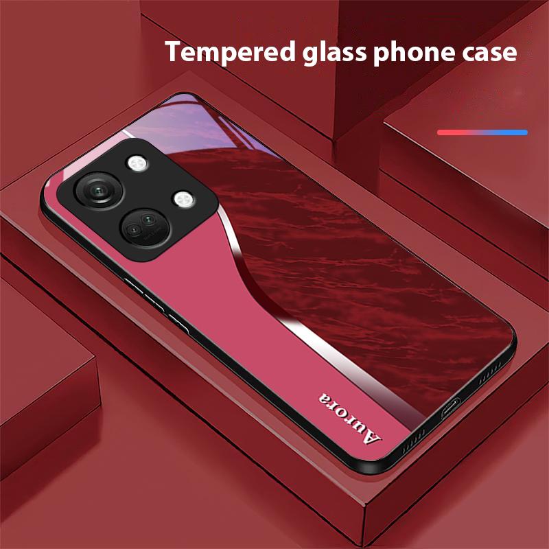 Water Pattern For OnePlus Nord 3 5 6T 7 Pro 8 12 10T Reno8 Lite 5G 10R Nord N30 Hard Shell Tempered Glass Phone Case Black