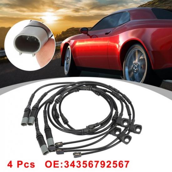 

4pcs Front Brake Pad Electronic Wear Sensor 34356792567 for BMW X5 2011-16